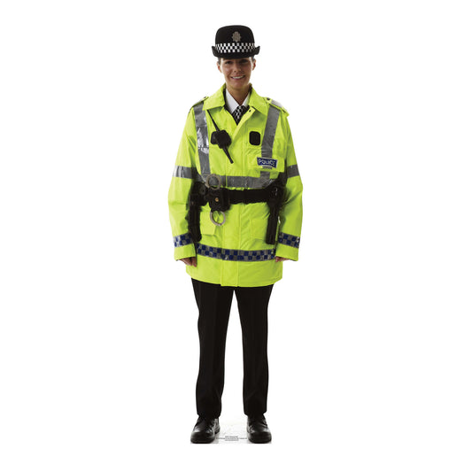 SC077 Policewoman Cardboard Cut Out Height 165cm