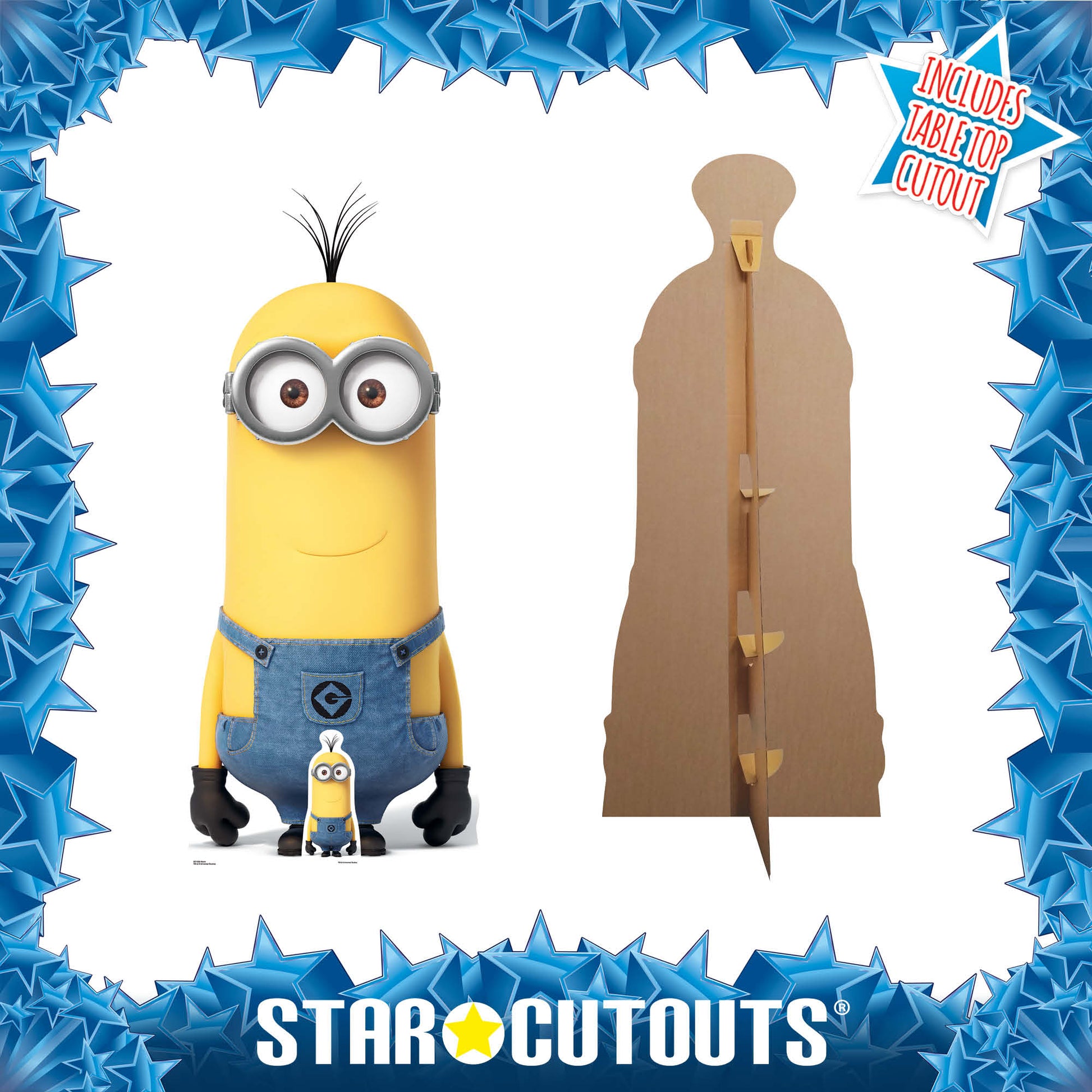 SC1035 Kevin – Tall Minion Cardboard Cut Out Height 180cm - Star Cutouts