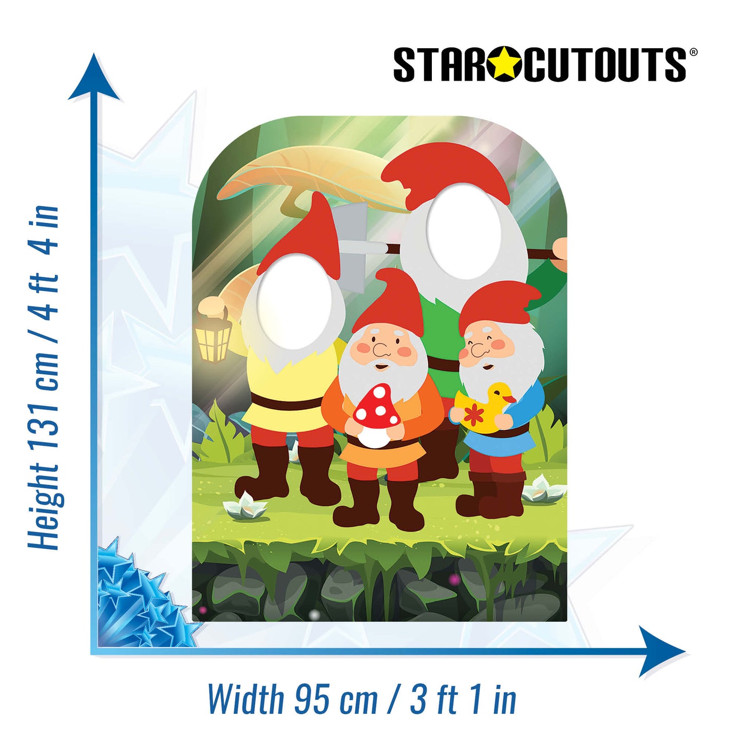 SC1069 The Spirit of the Garden Gnomes Child Stand-in Cardboard Cut Out Height 131cm