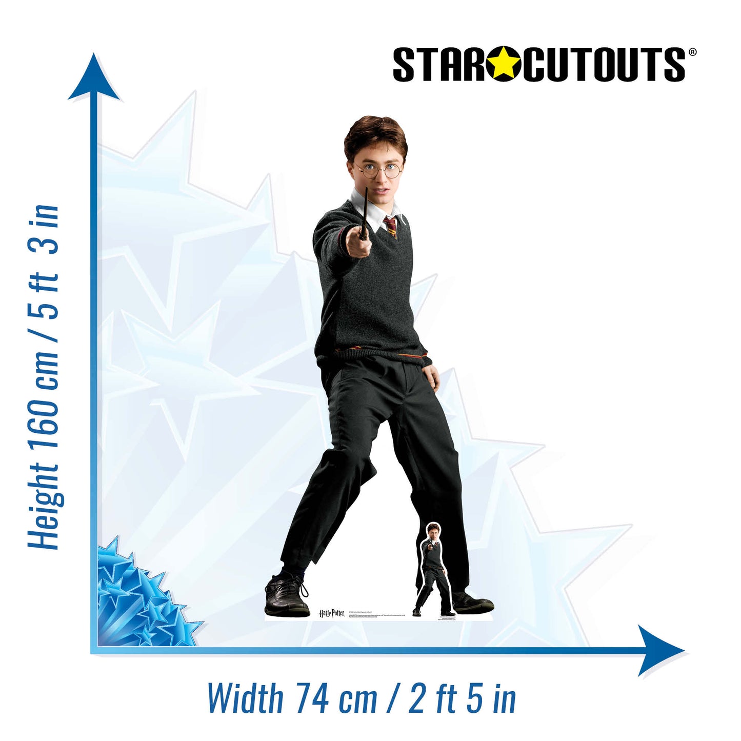SC1085 Harry Potter Hogwarts School of Witchcraft and Wizardry Uniform Cardboard Cut Out Height 160cm