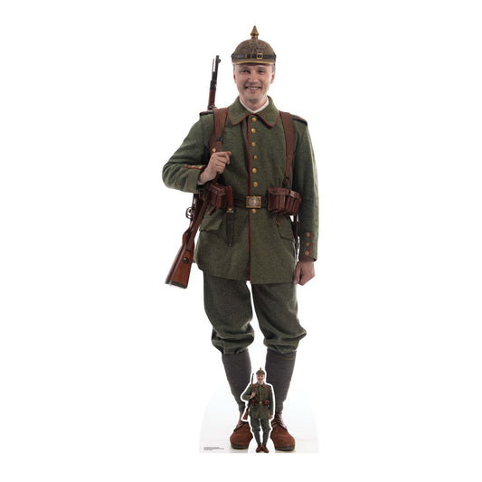 SC1179 German WW1 Soldier Cardboard Cut Out Height 191cm