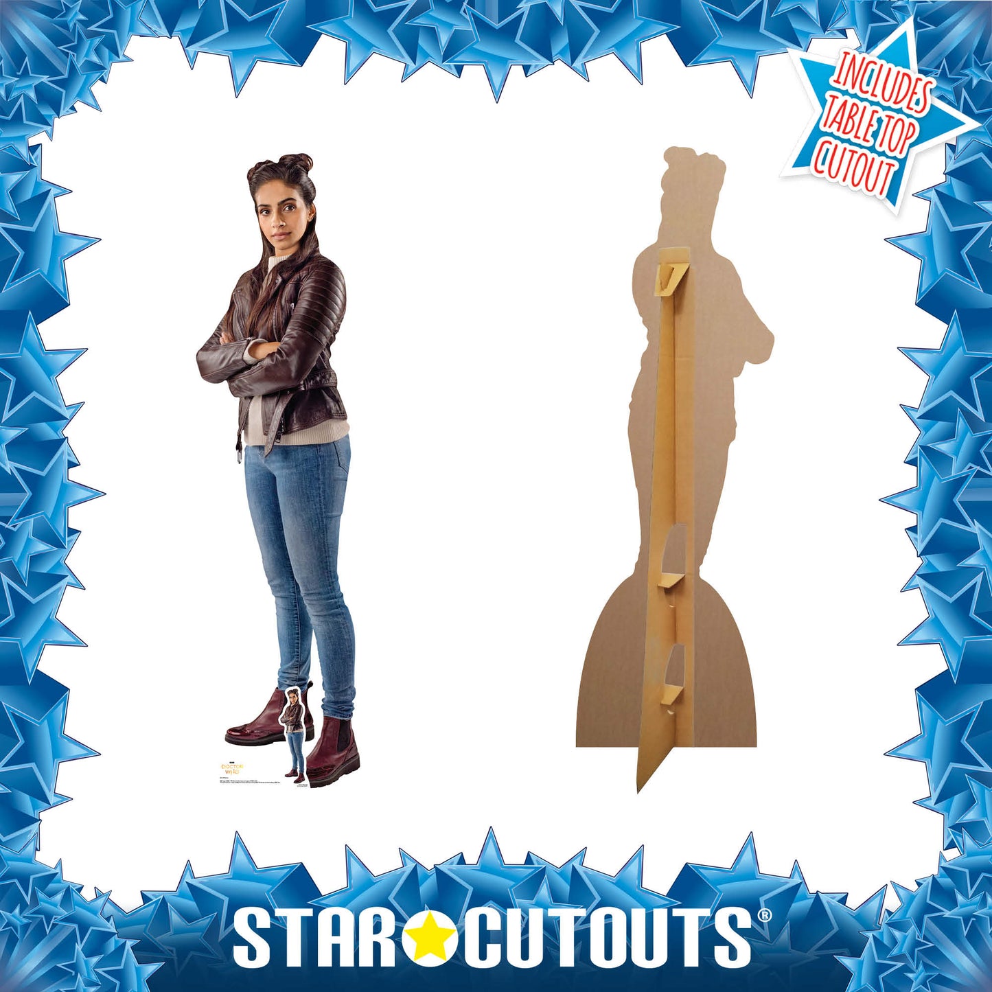 Mandip Gill Yasmin Lifesize Doctor Who Cardboard Cut Out Height 165cm - Star Cutouts