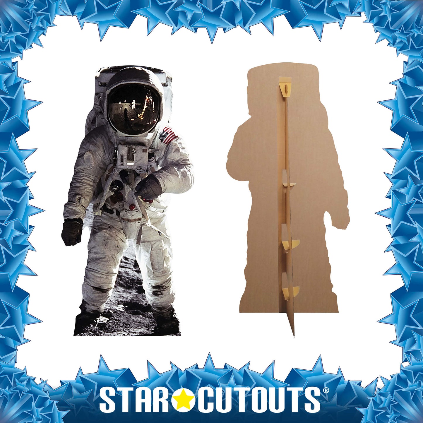 SC119 Buzz Aldrin, Astronaut Cardboard Cut Out Height 182cm