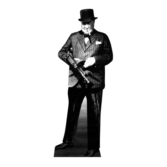 SC121 Winston Churchill Cardboard Cut Out Height 182cm