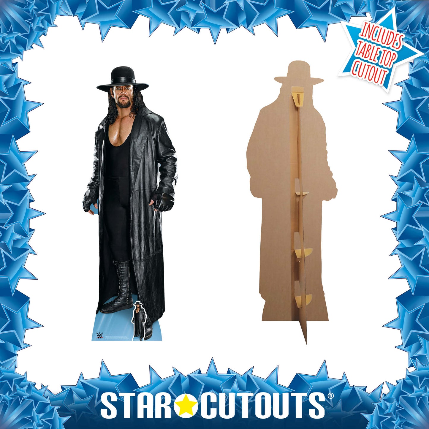 SC1240 Undertaker Legend Trademark Hat and Coat Cardboard Cut Out Height 194cm