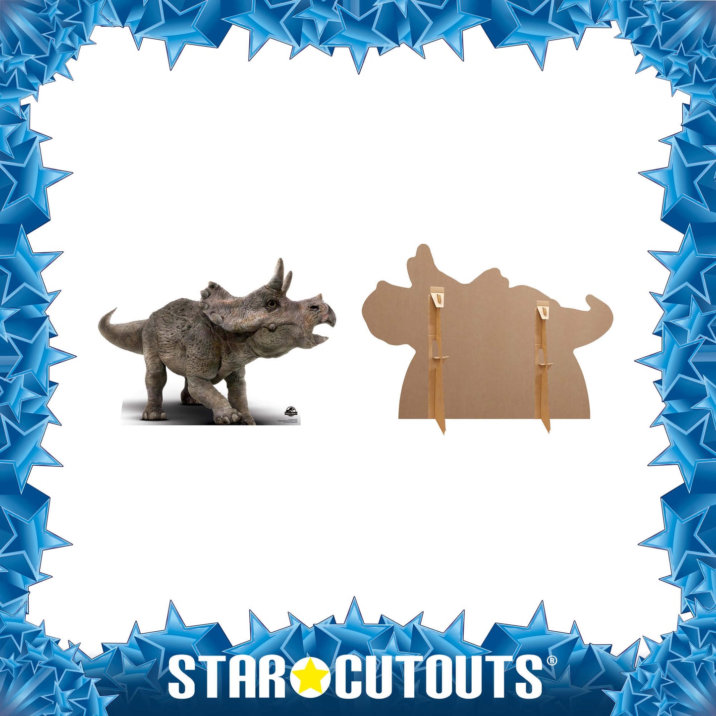 SC1282 Official Jurassic World Baby Triceratops Dinosaur Cardboard Cut Out Height 61cm