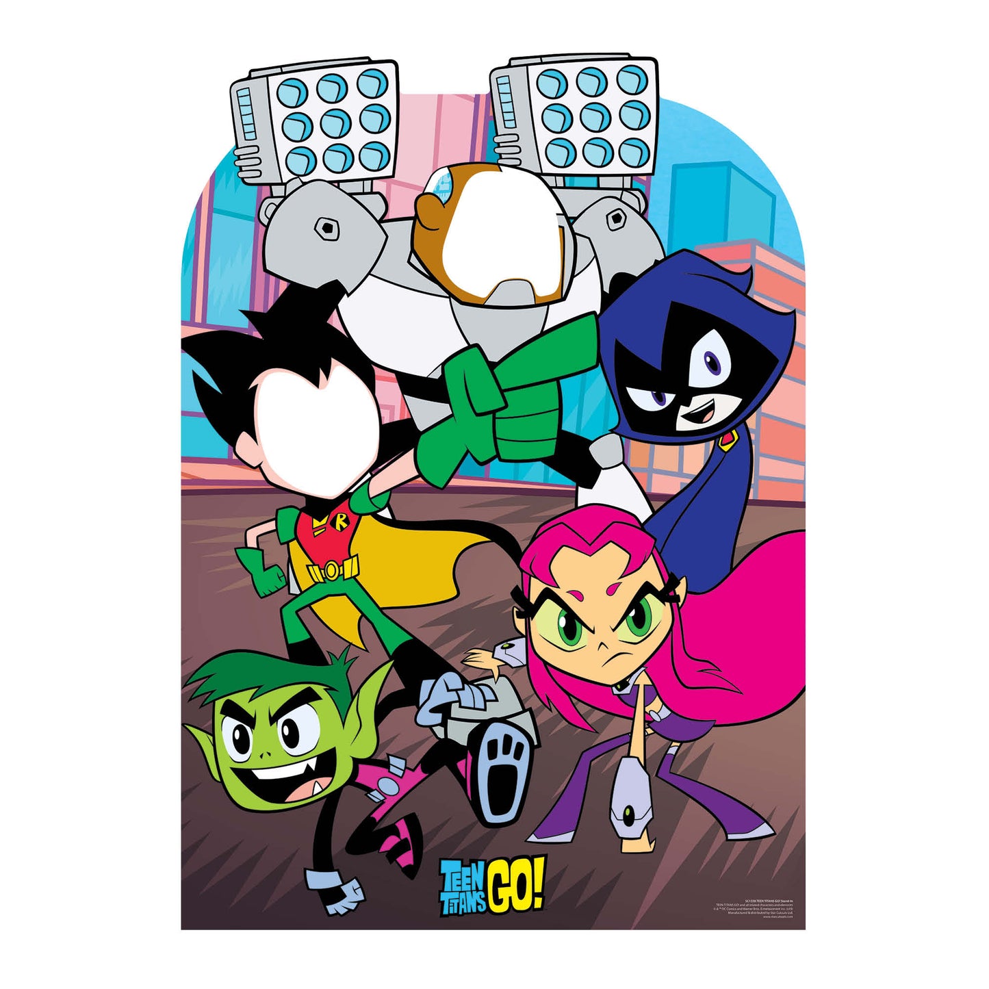 SC1338 Teen Titans Go Stand-In Cardboard Cut Out Height 133cm - Star Cutouts