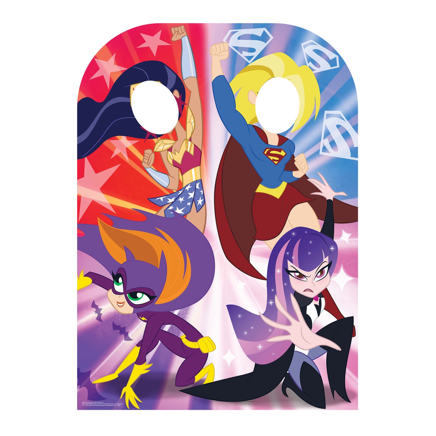 SC1344 Super Hero Girls Child Size Stand-In Cardboard Cut Out Height 130cm - Star Cutouts