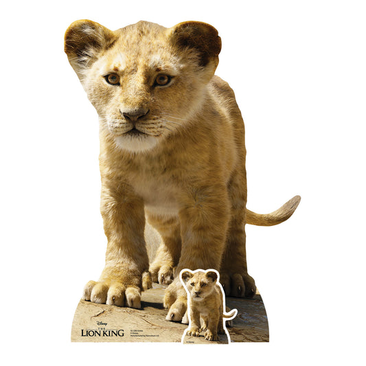 SC1396 Simba (Young) Lion King Live Action Cardboard Cut Out Height 87cm