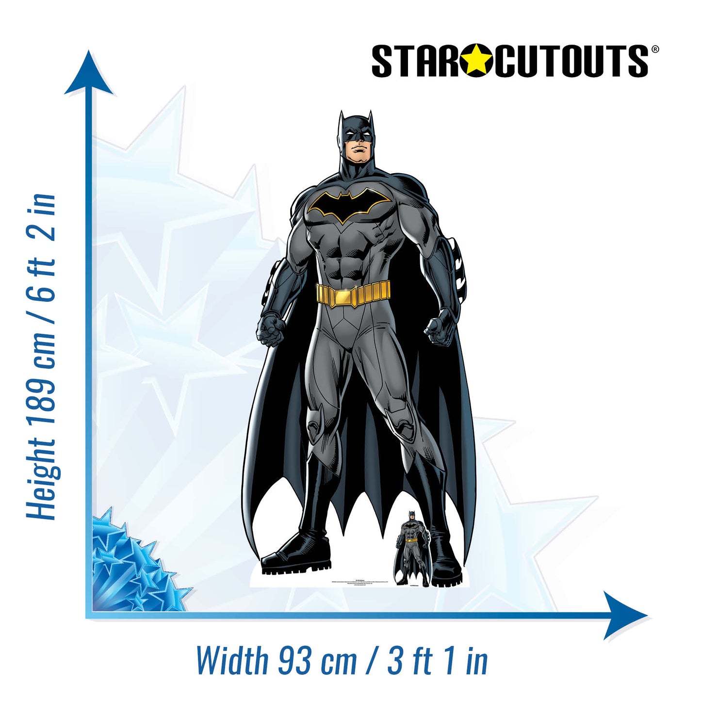 SC1455 Batman Caped Crusader Cardboard Cut Out Height 189cm