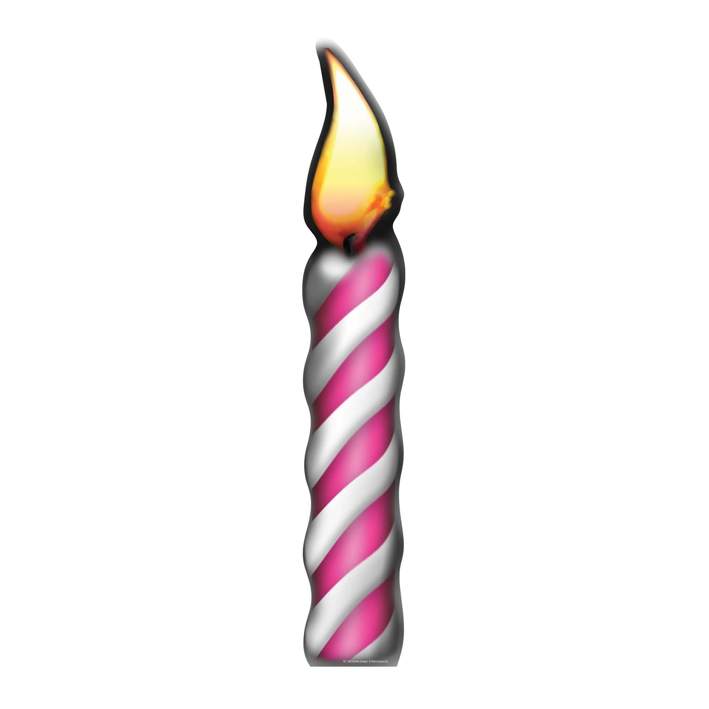SC148 Birthday Candle (Single) Cardboard Cut Out Height 190cm