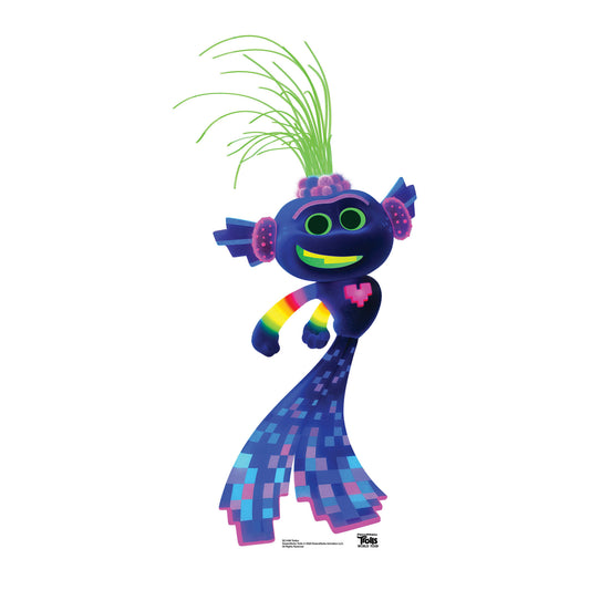 SC1496 Trollex Techno Trolls World Tour Cardboard Cut Out Height 93cm