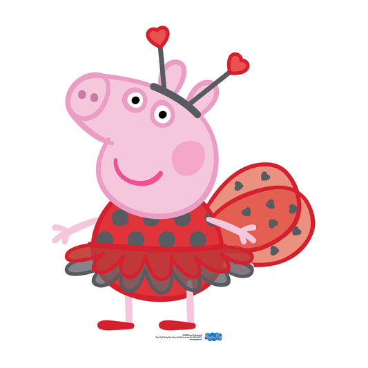 SC1538 Peppa Pig Ladybird Cardboard Cut Out Height 91cm