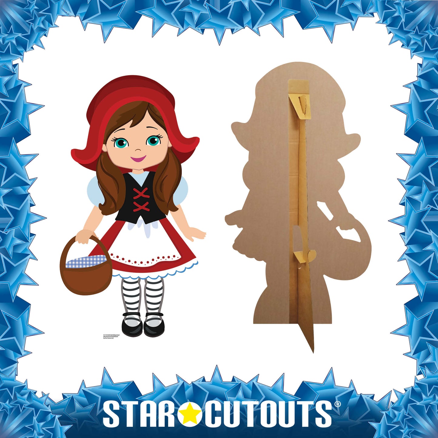 SC1579 Little Red Riding Hood Fairy Tales Cardboard Cut Out Height 91cm