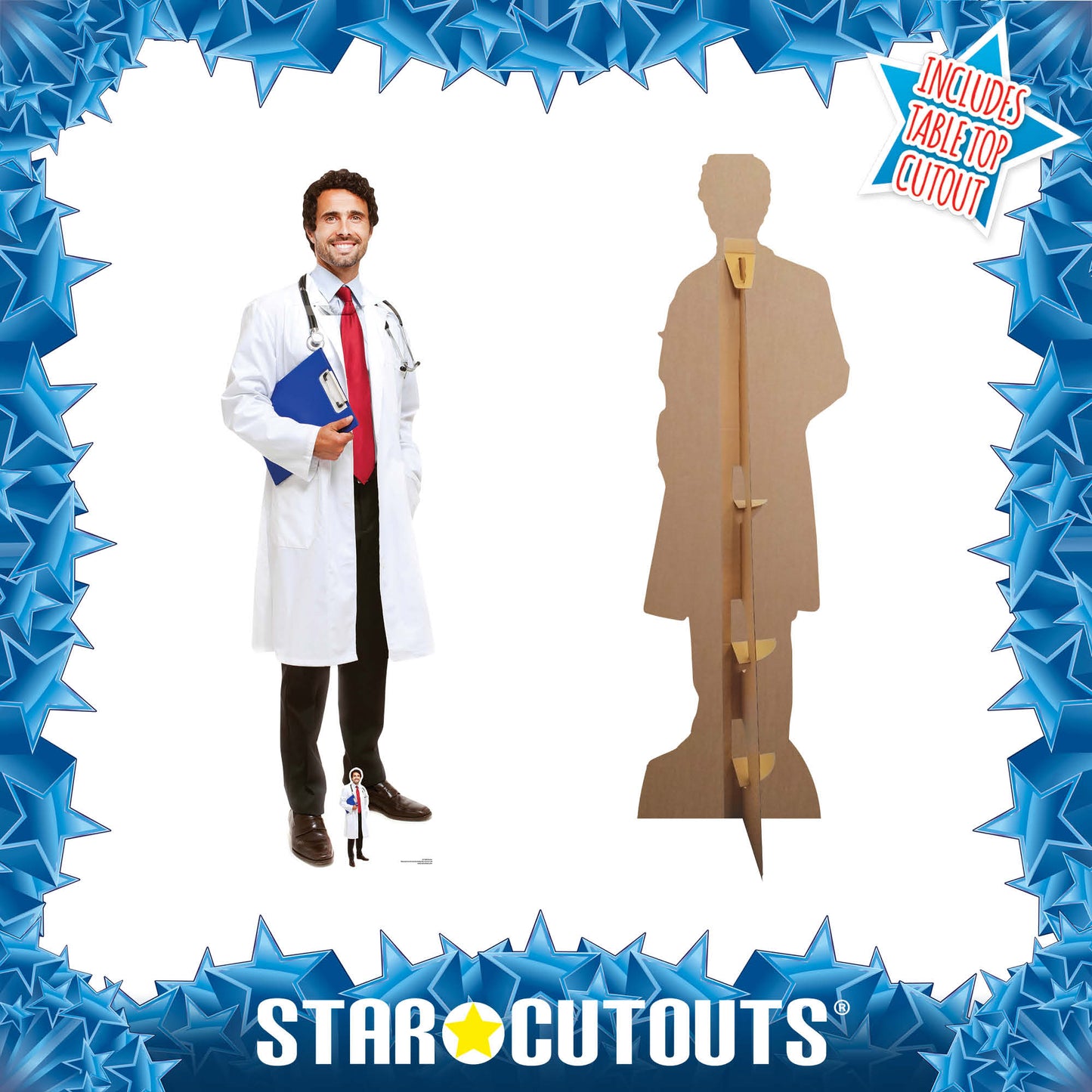 SC1584  Doctor  Cardboard Cut Out Height 186cm