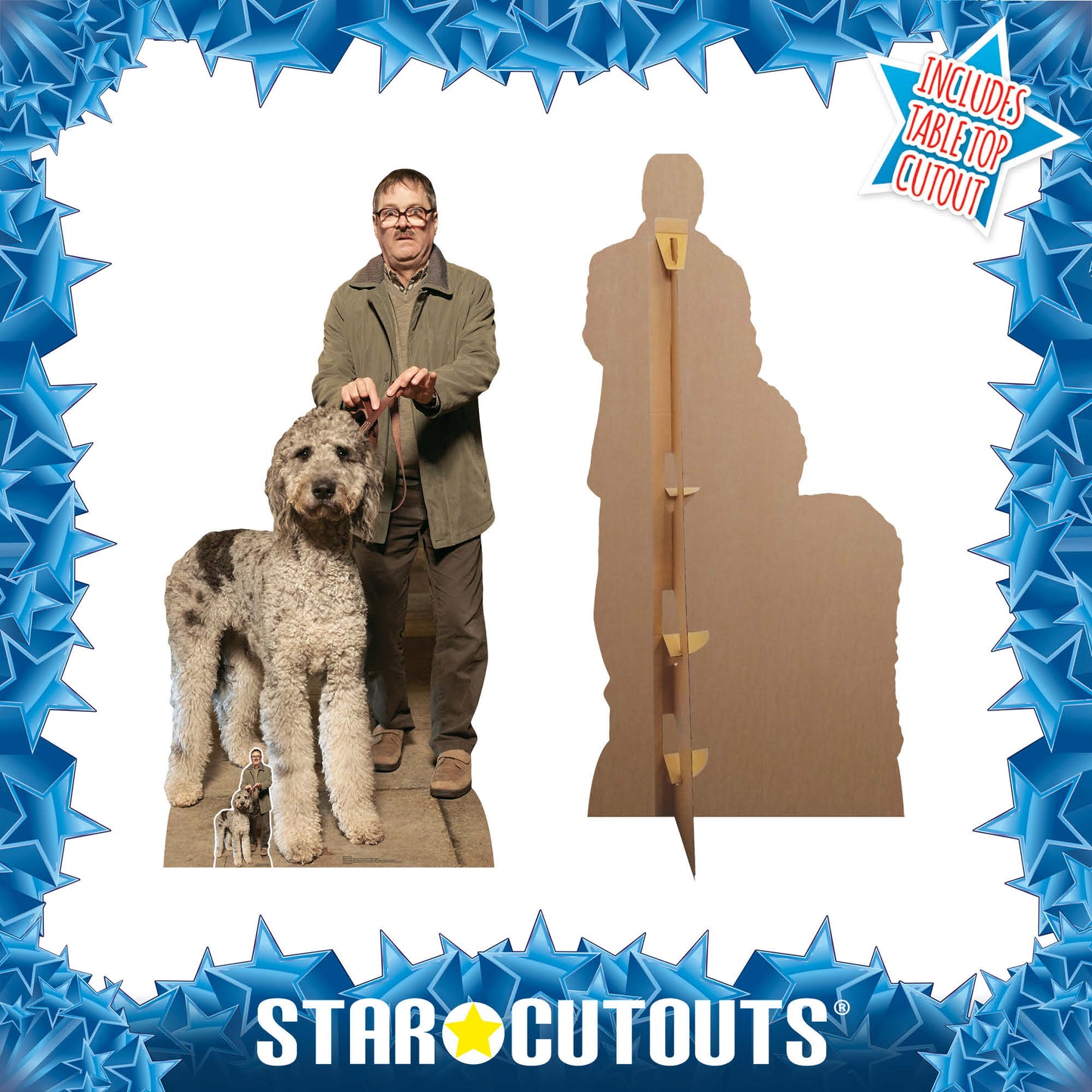 SC1585 Jim and Milson Dog Friday Night Dinner Mark Heap Cardboard Cut Out Height 194cm
