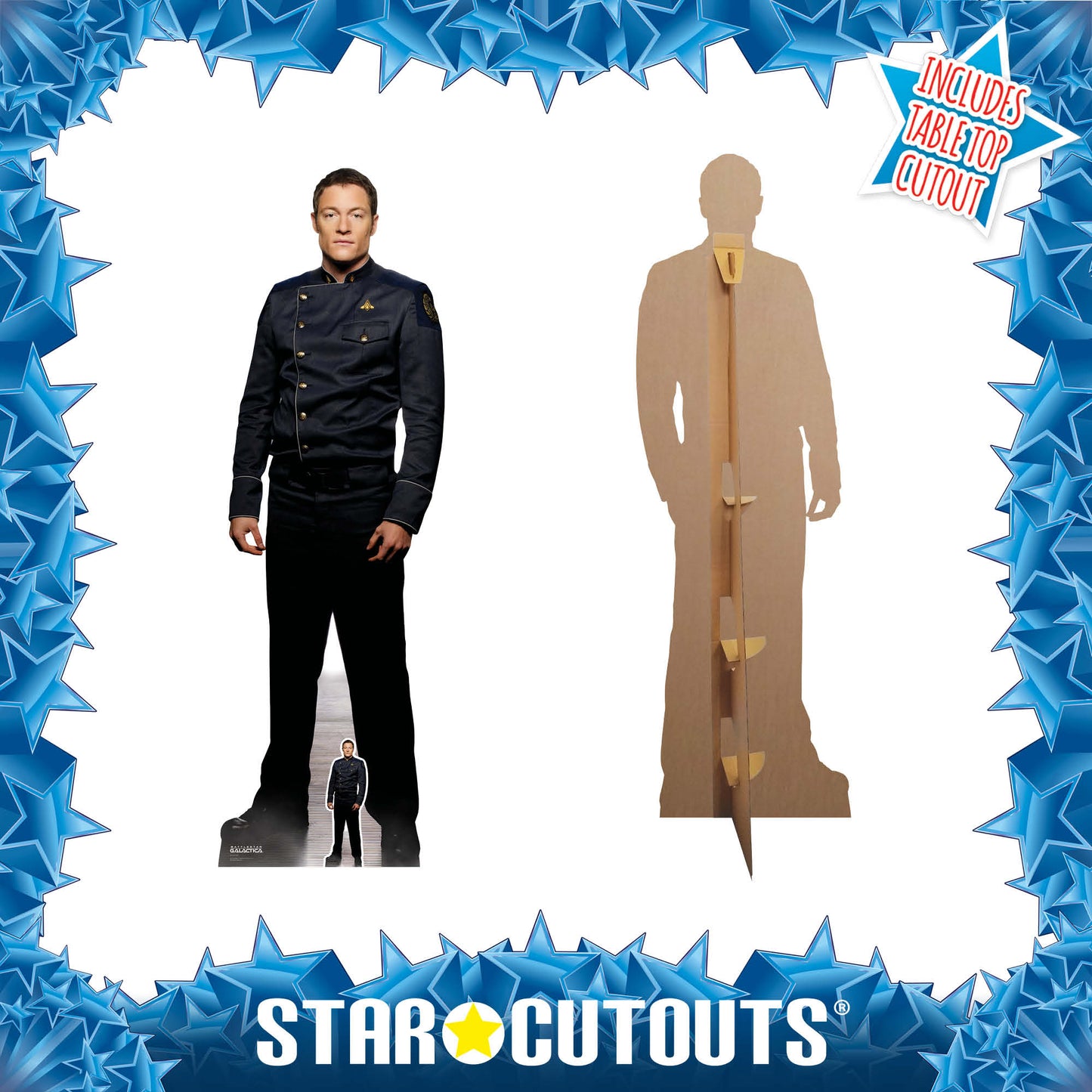 SC1644 Karl C. Agathon Helo Tahmoh Penikett Battlestar Galactica Cardboard Cut Out Height 189cm - Star Cutouts