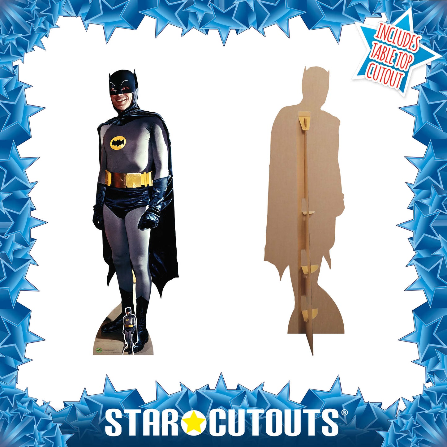 SC1661 Batman 1966 Adam West Cardboard Cut Out Height 187cm - Star Cutouts