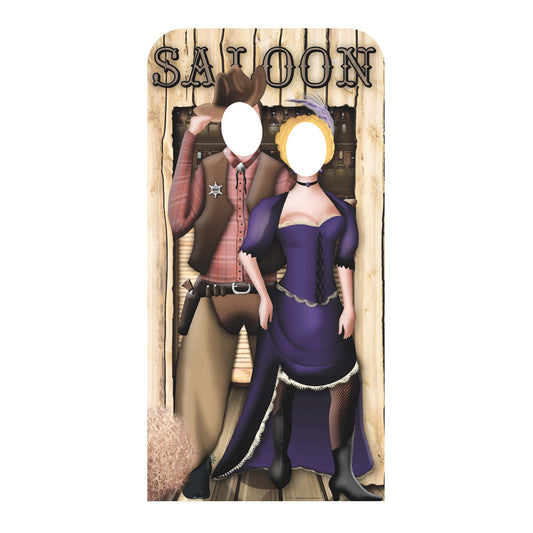 SC171 Wild West Stand In Cardboard Cut Out Height 186cm