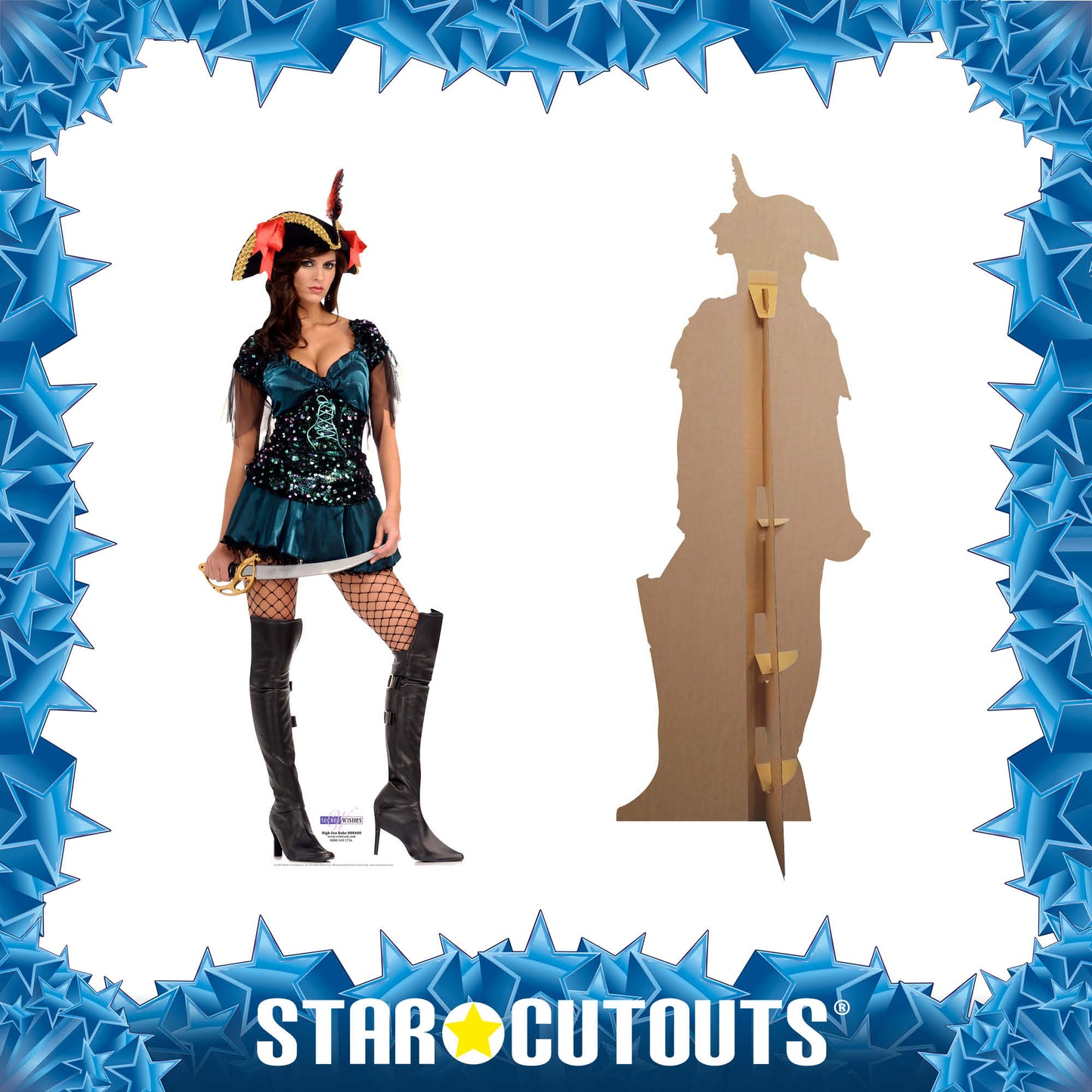 SC189 High Sea Babe Cardboard Cut Out Height 185cm