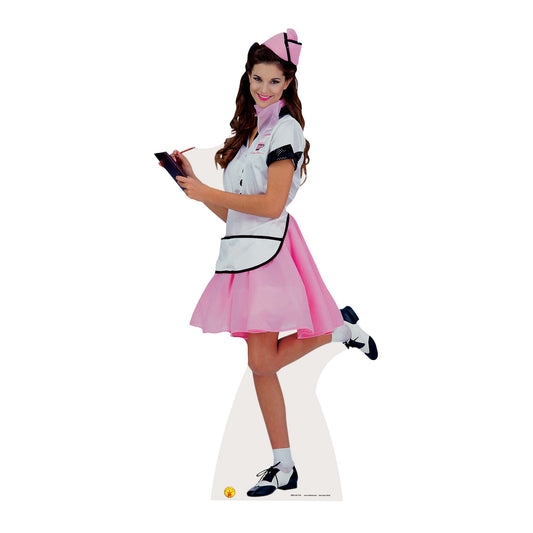SC216 Soda Pop Girl Cardboard Cut Out Height 176cm