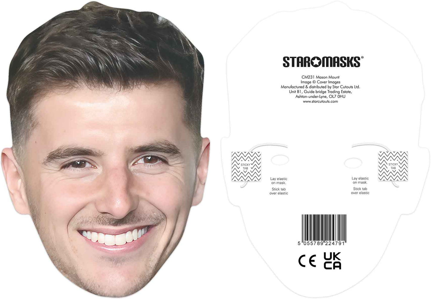CM231 Mason Mount Mask CELEBRITY MASKS Single Face Mask