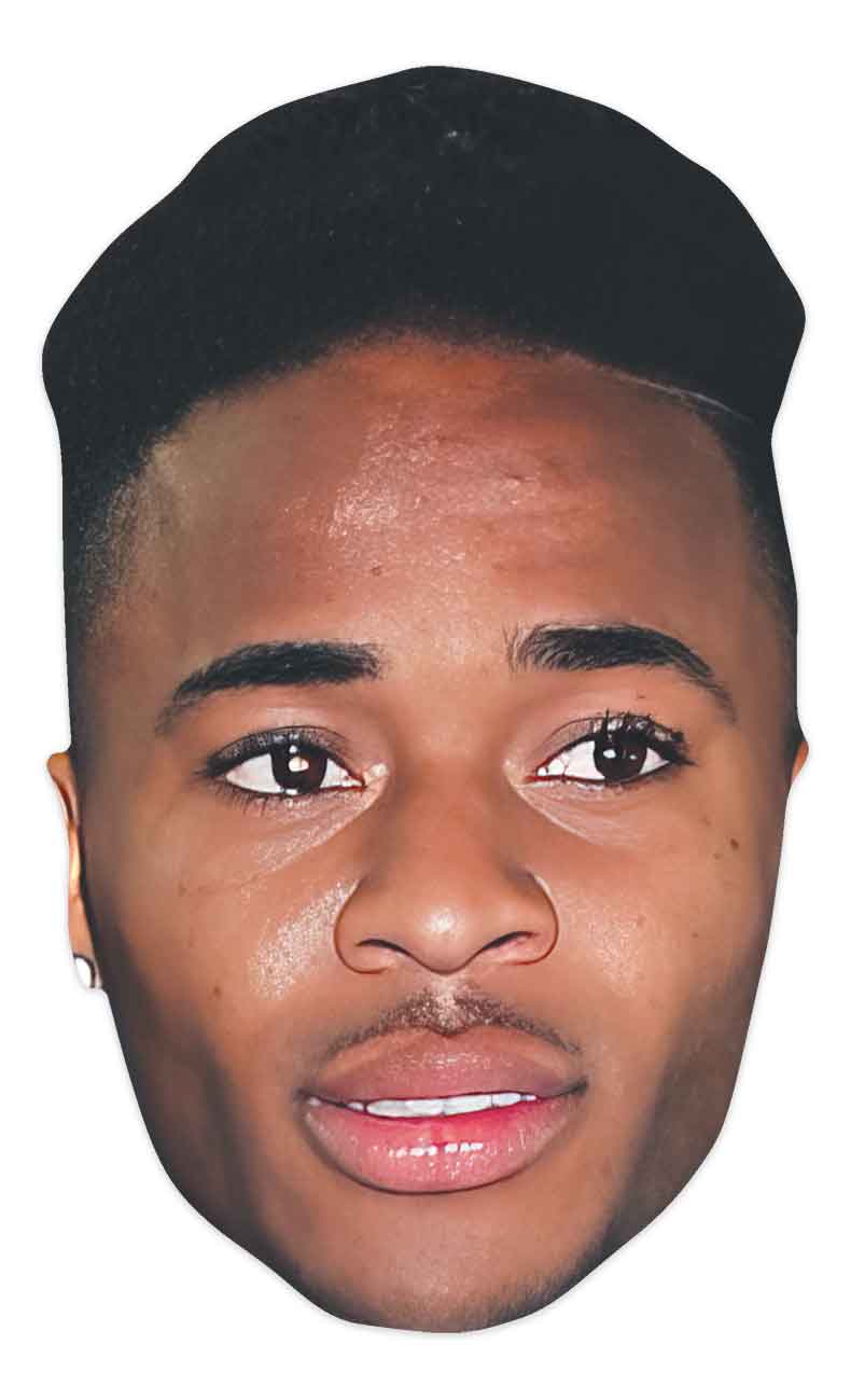 CM232 Raheem Sterling Mask CELEBRITY MASKS Single Face Mask