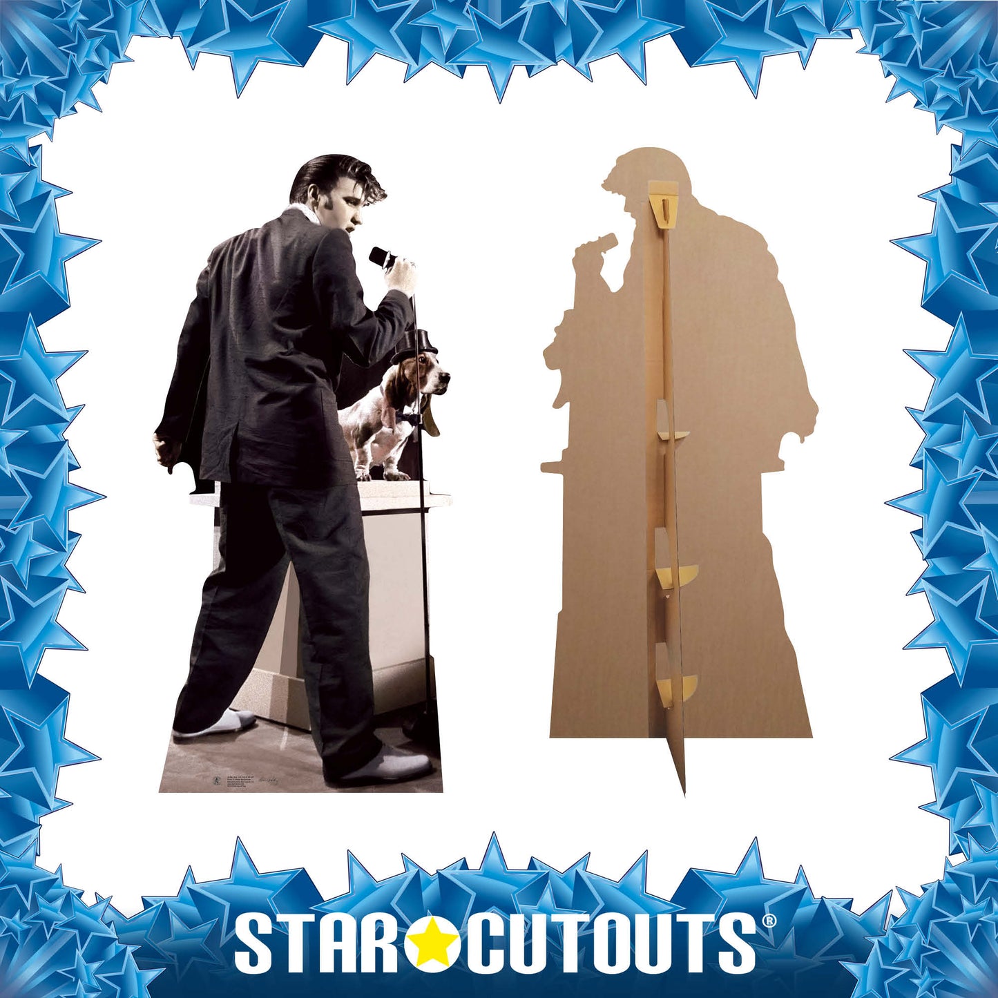 SC233 Elvis Hound Dog Cardboard Cut Out Height 186cm