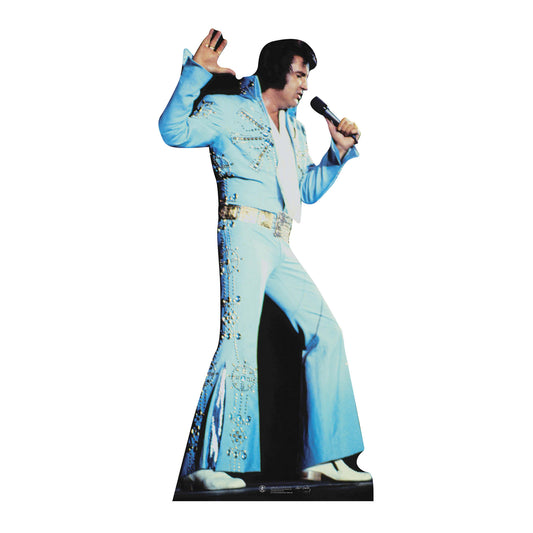 SC240 Elvis Blue Jump Suit Cardboard Cut Out Height 167cm