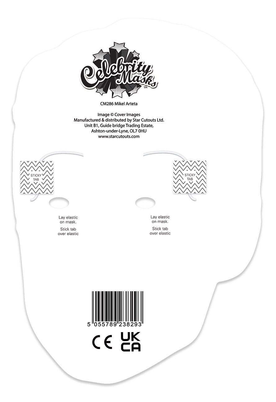 CM286 Mikel Arteta Cardboard Face Mask