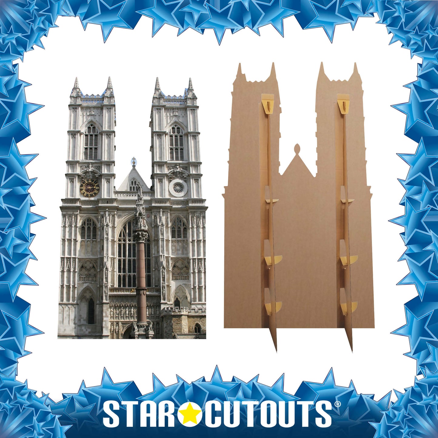 SC316 Westminster Abbey Cardboard Cut Out Height 175cm