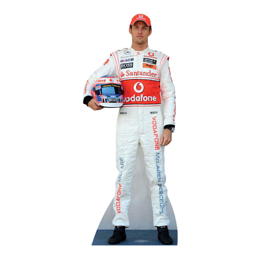 CS429 Jenson Button Height 184cm Lifesize Cardboard Cutout