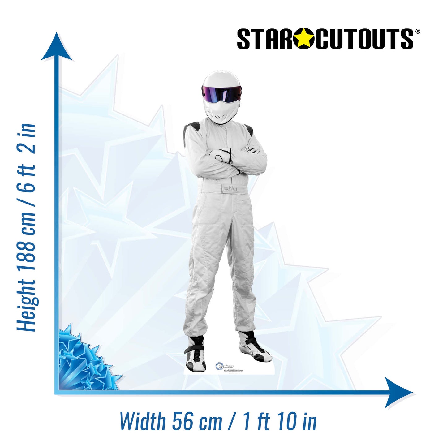 SC436 The Stig - NEW 2012 Cardboard Cut Out Height 188cm