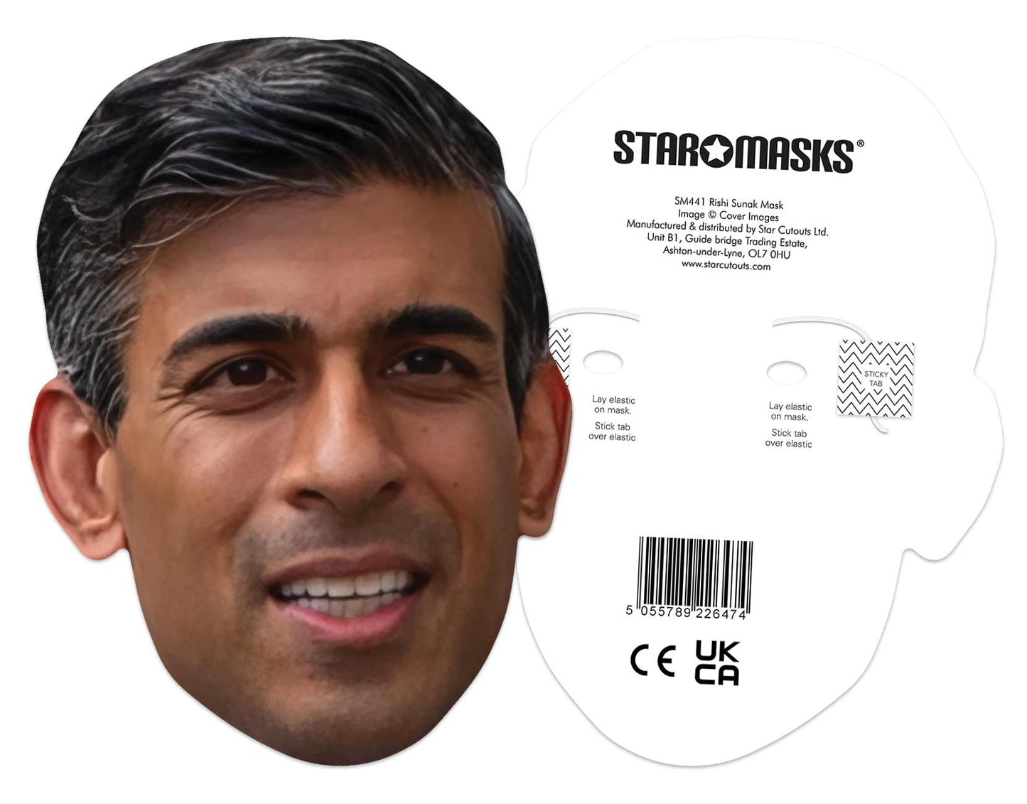 SM441 Rishi Sunak Politician Single Face Mask