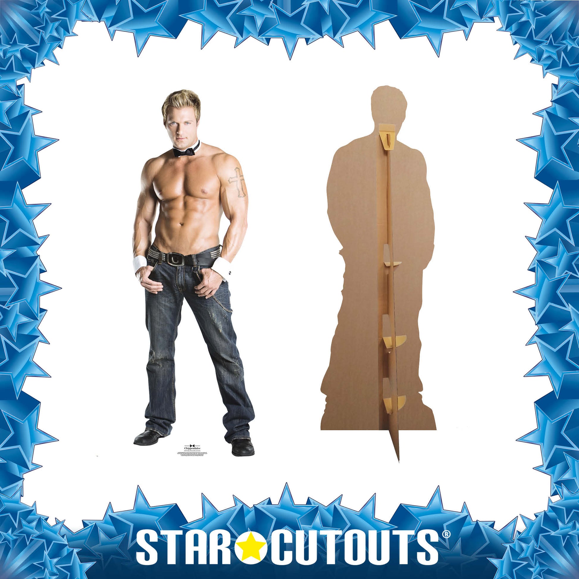 SC476 Billy  Cuff n Collar Cardboard Cut Out Height 187cm - Star Cutouts