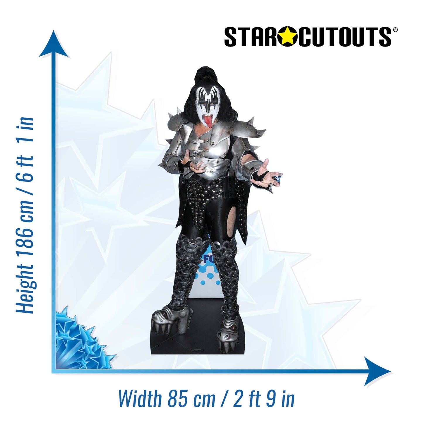 CS550 Gene Simmons Height 186cm Lifesize Cardboard Cutout