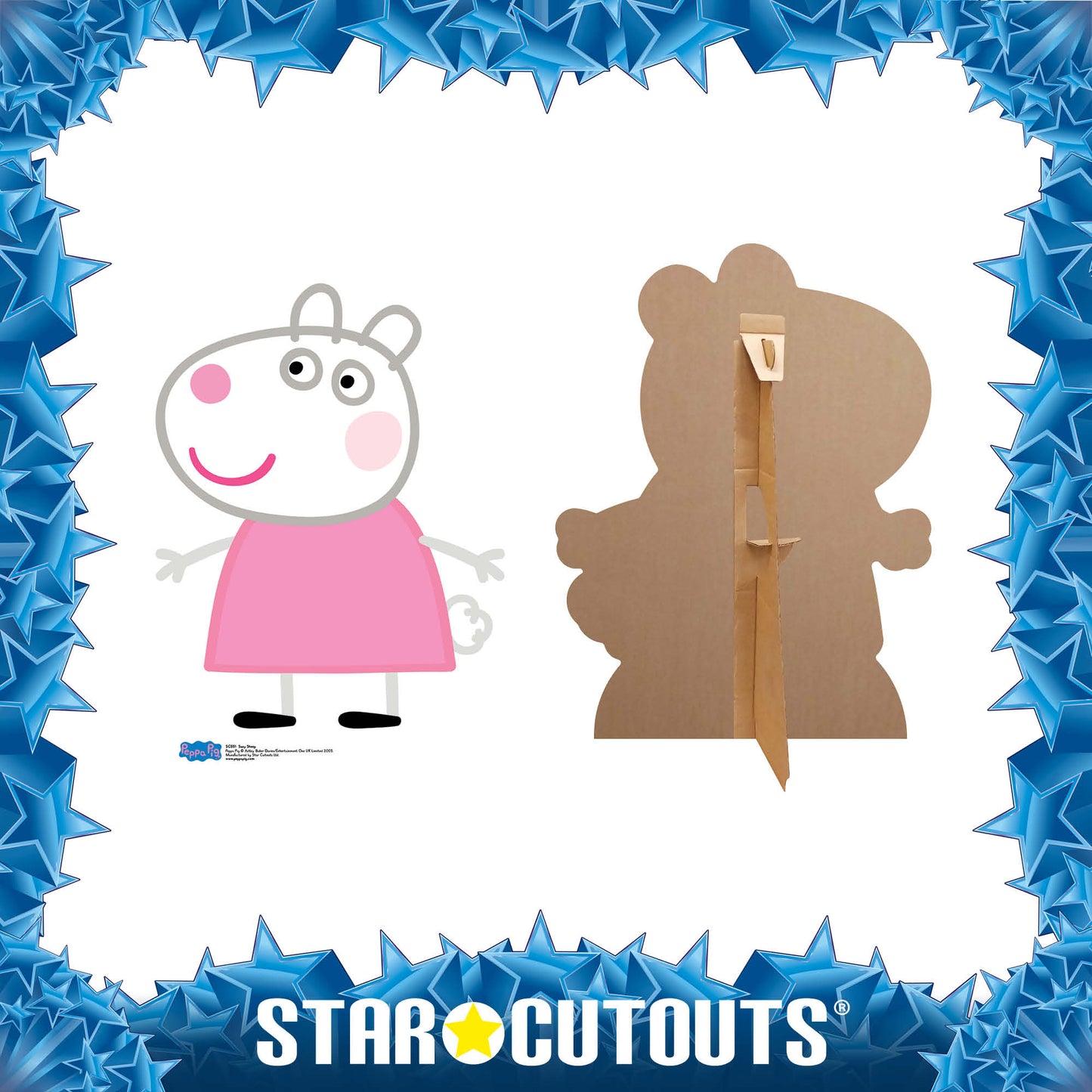 SC551 Suzy Sheep (Star Mini Cut-out) Cardboard Cut Out Height 78cm