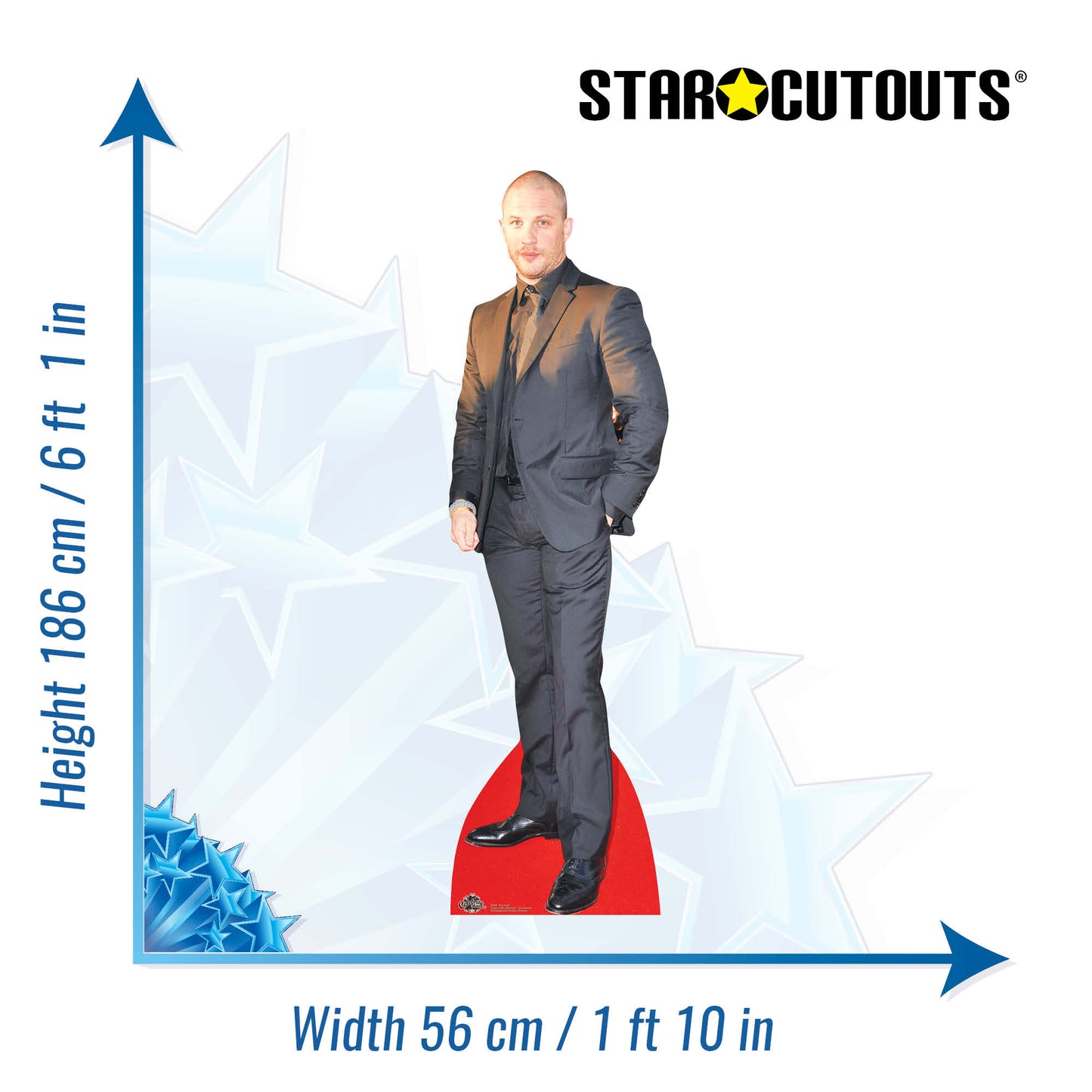 CS565 Tom Hardy Height 186cm Lifesize Cardboard Cut Out With Mini