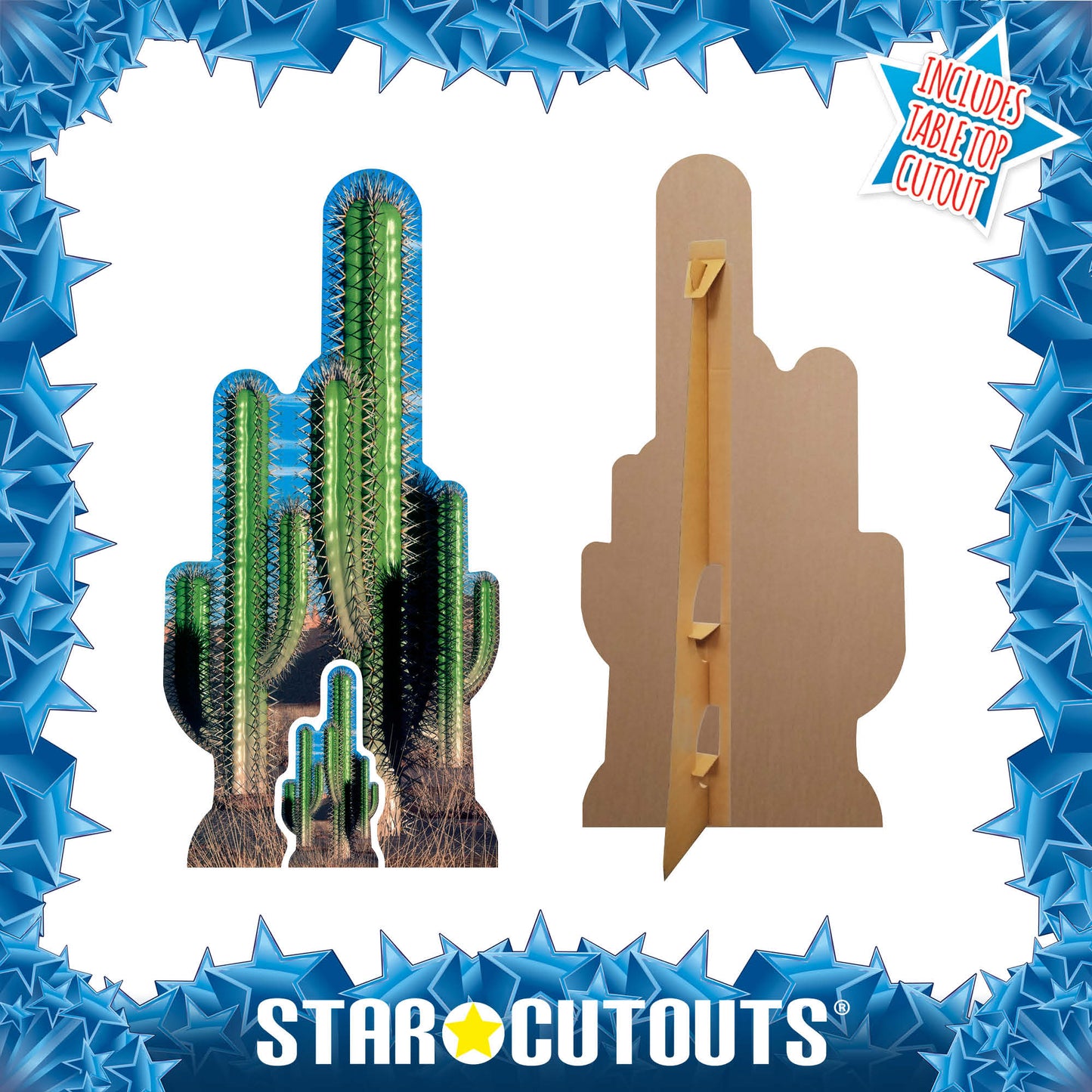 SC584 Cactus Group Cardboard Cut Out Height 152cm