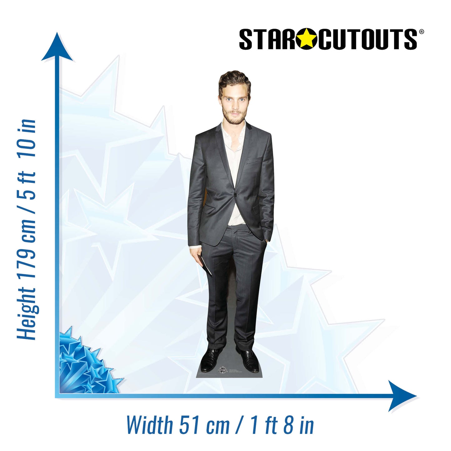 CS592 Jamie Dornan Height 179cm Lifesize Cardboard Cutout