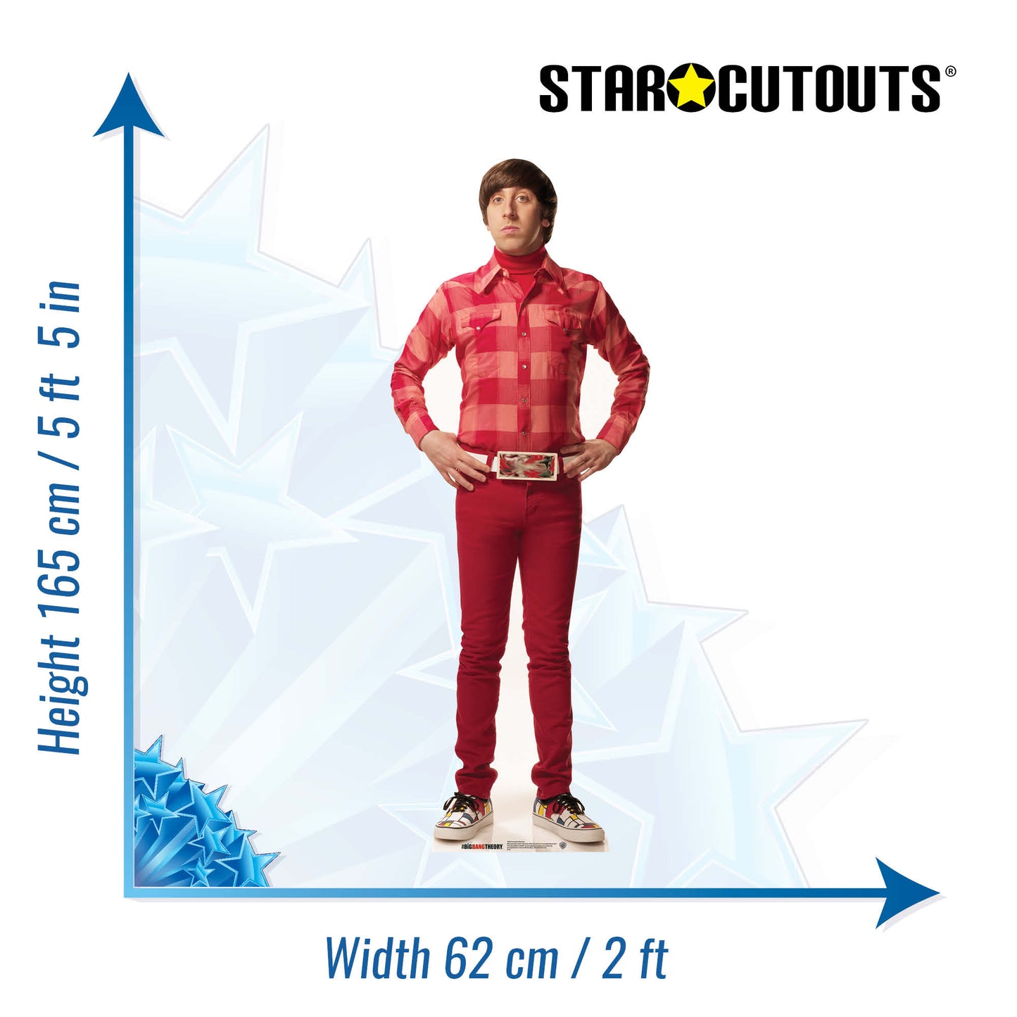 SC621 Howard Wolowitz The Big Bang Theory Cardboard Cut Out Height 165cm - Star Cutouts