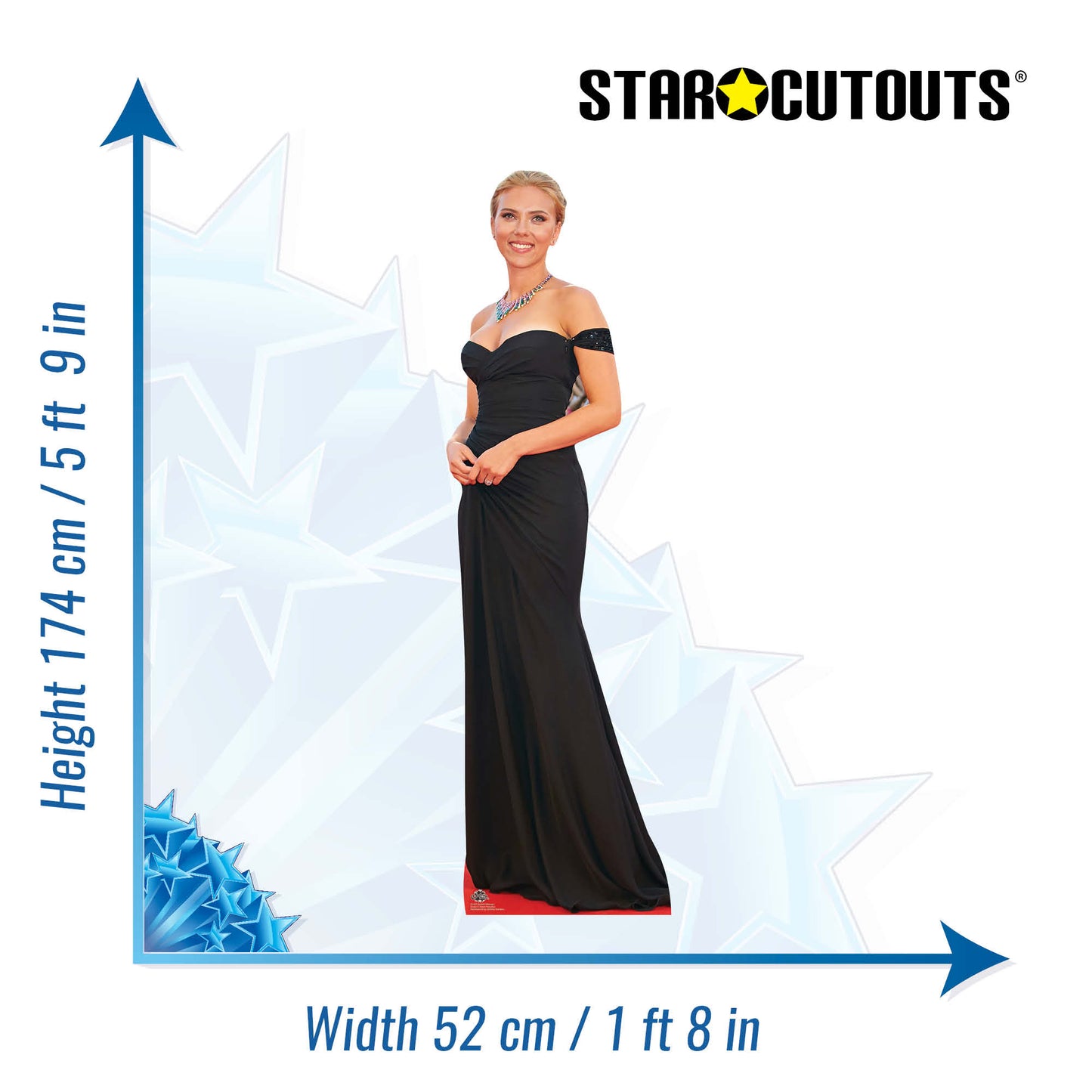 CS623 Scarlett Johanson Height 174cm Lifesize Cardboard Cutout