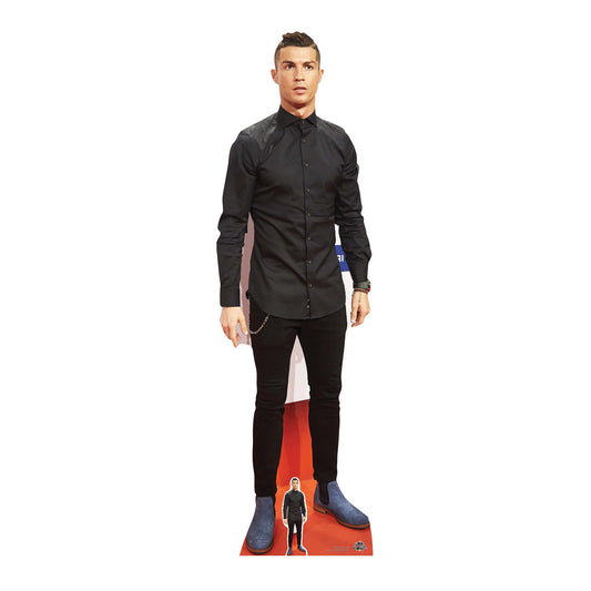CS649 Christiano Ronaldo Height 181cm Lifesize Cardboard Cut Out With Mini