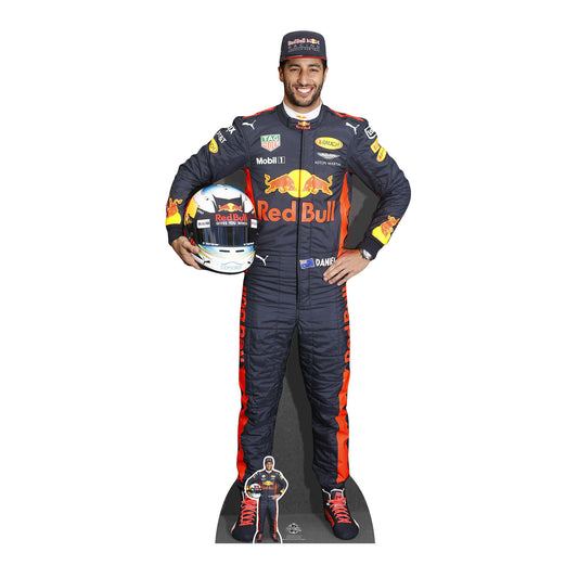 CS664 Daniel Ricciardo Height 178cm Lifesize Cardboard Cut Out With Mini