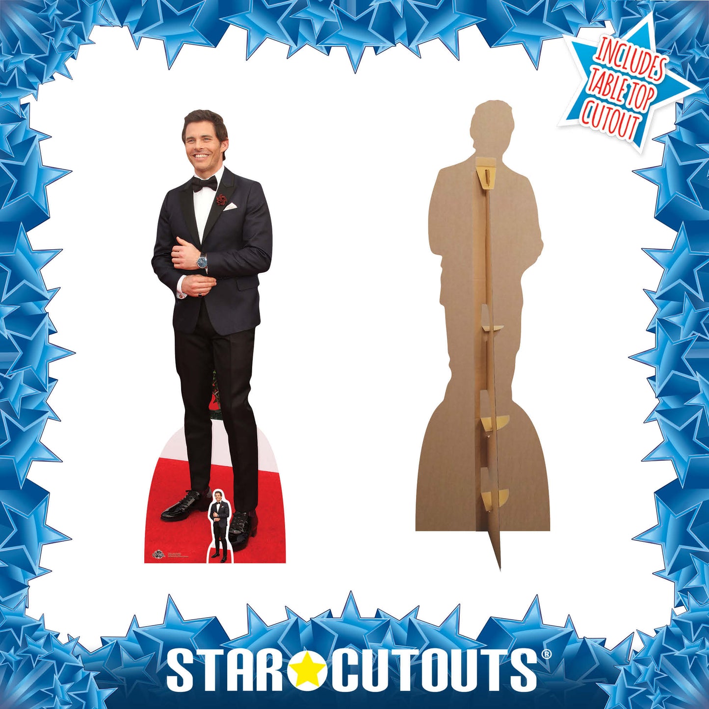 CS681 James Marsden Height 181cm Lifesize Cardboard Cut Out With Mini