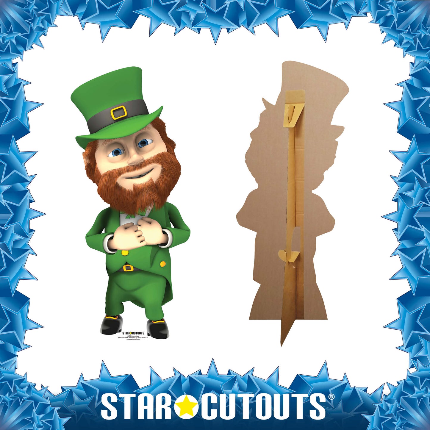 SC720 Leprechaun Cardboard Cut Out Height 139cm