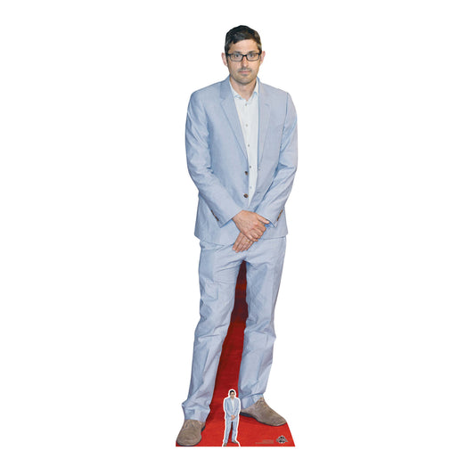 CS735 Louis Theroux Height 187cm Lifesize Cardboard Cut Out With Mini