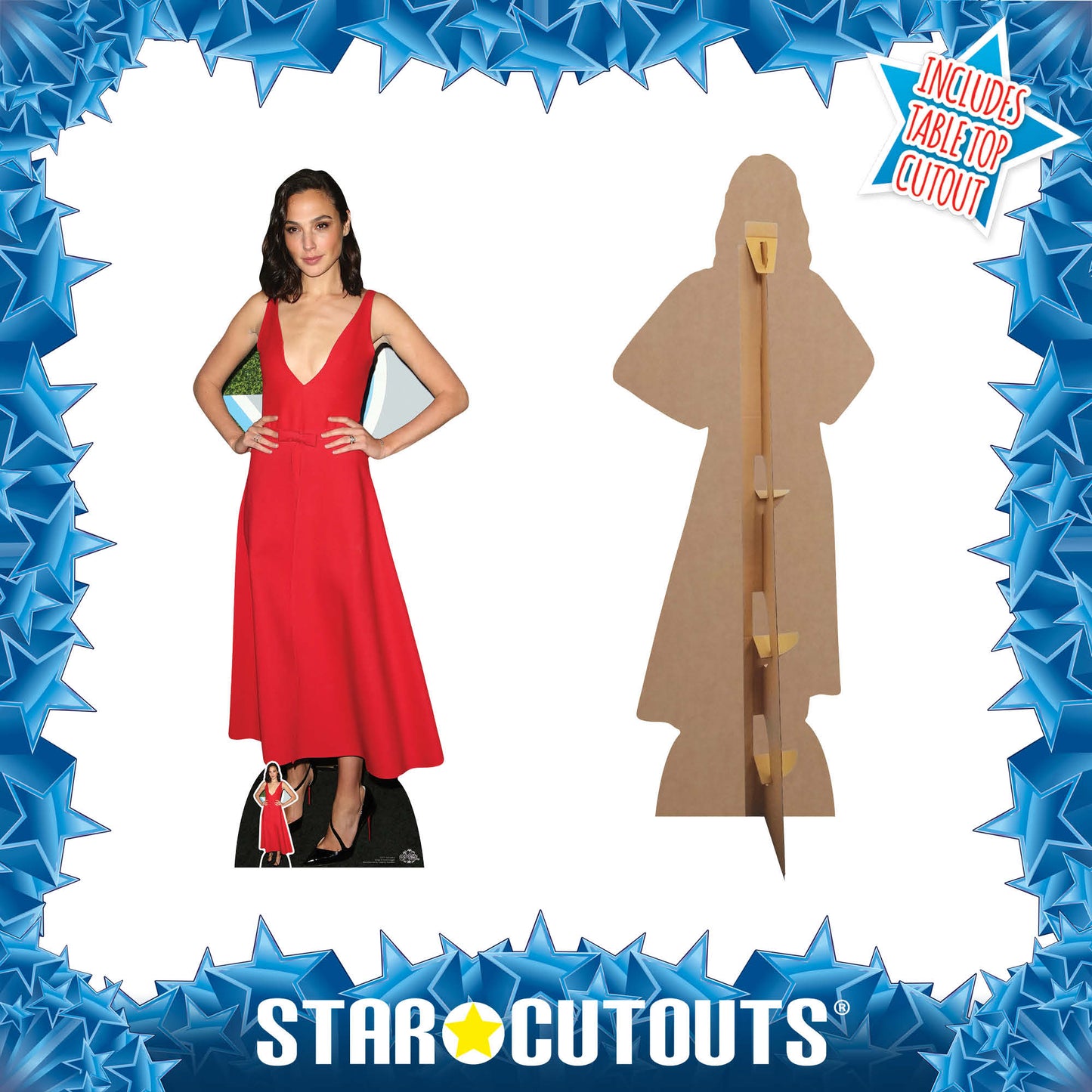 CS771 Gal Gadot Height 178cm Lifesize Cardboard Cut Out With Mini