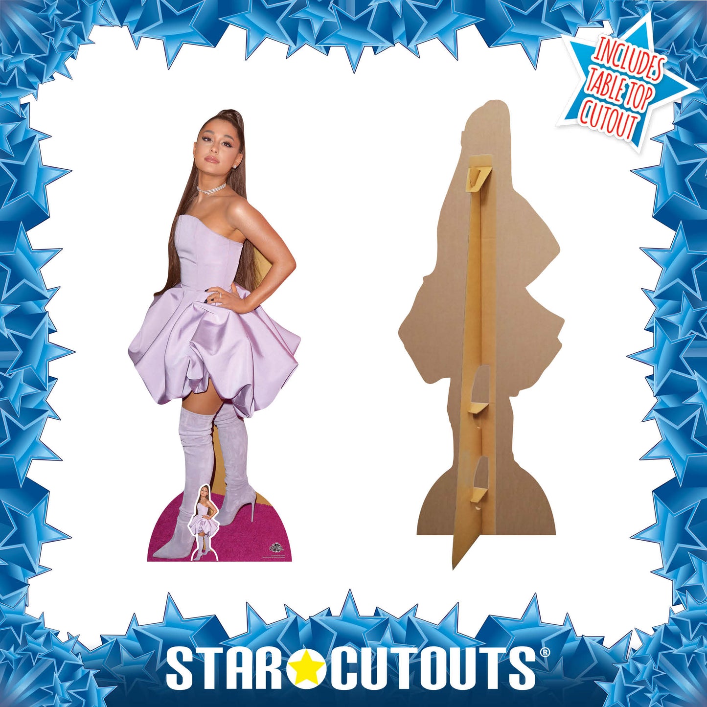 CS780 Ariana Grande American Singer Songwriter Height 163cm Lifesize Cardboard Cut Out With Mini