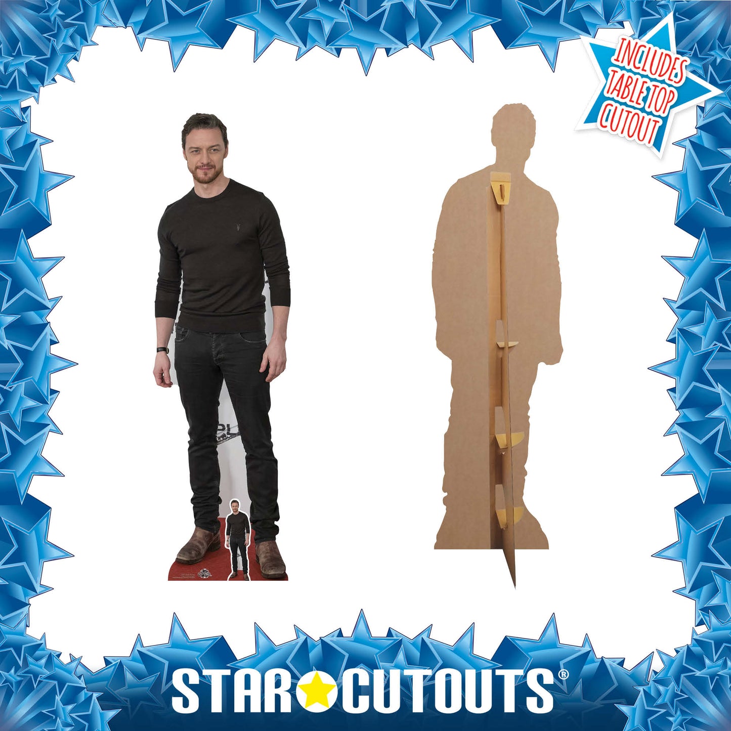 CS805 James McAvoy Height 172cm Lifesize Cardboard Cut Out With Mini